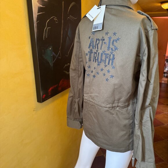 🔥 ZADIG & VOLTAIRE “ART IS TRUTH” Military Jacket – Size S – NWT 🔥 - Picture 6 of 10